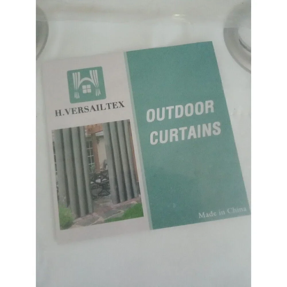 2 Curtain Panels White Grommet Lien 52